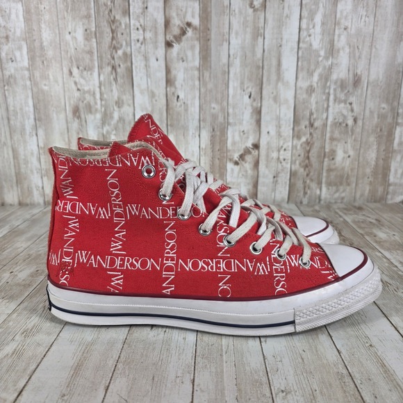Converse Chuck Taylor All‎ Star High Top Sneakers Red JW Anderson 11 - Picture 1 of 8